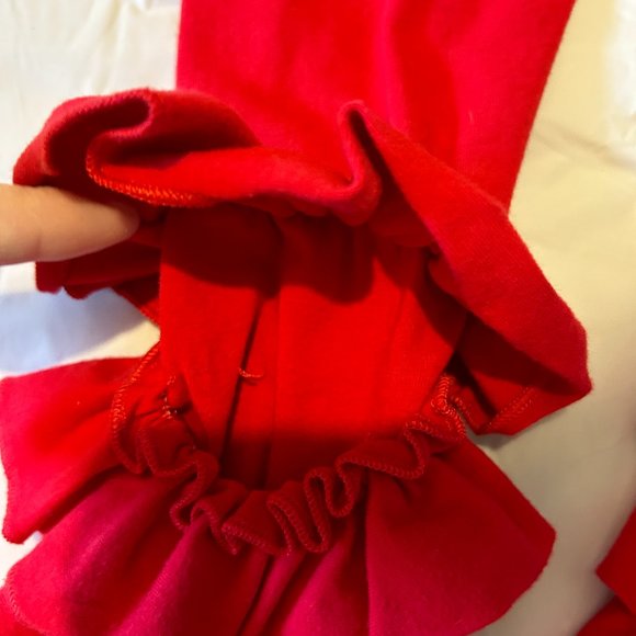 Ruffle Girl size 2XL (7) red tripple ruffle pants - Picture 3 of 4